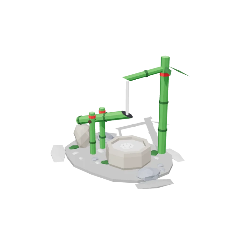 Tipping water spout — free 3D model