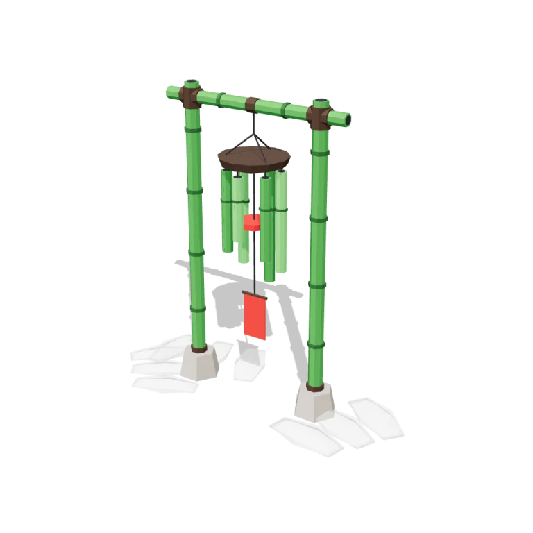 Wind chimes — free 3D model