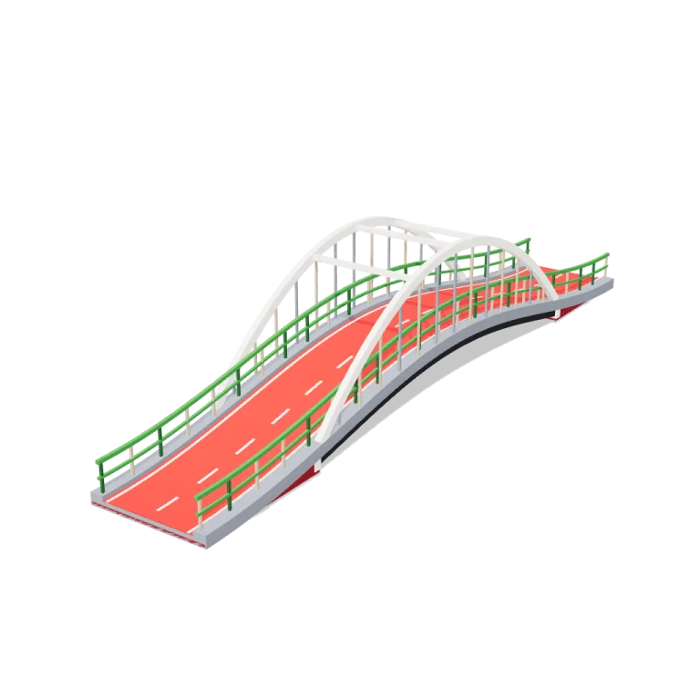 Bike bridge — free 3D model
