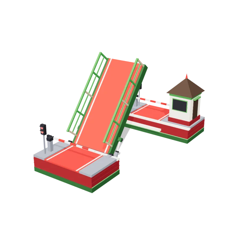 Opening bridge — free 3D model