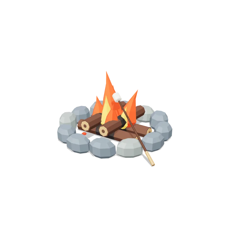 Campfire — free 3D model