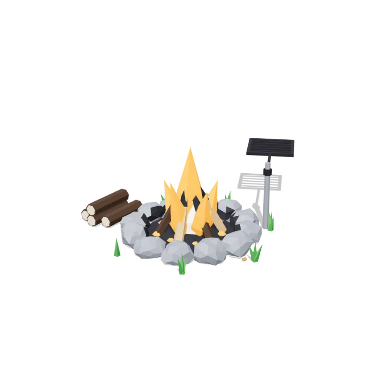 Campfire — free 3D model