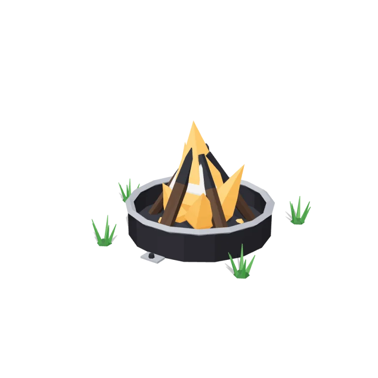Flickering fire — free 3D model