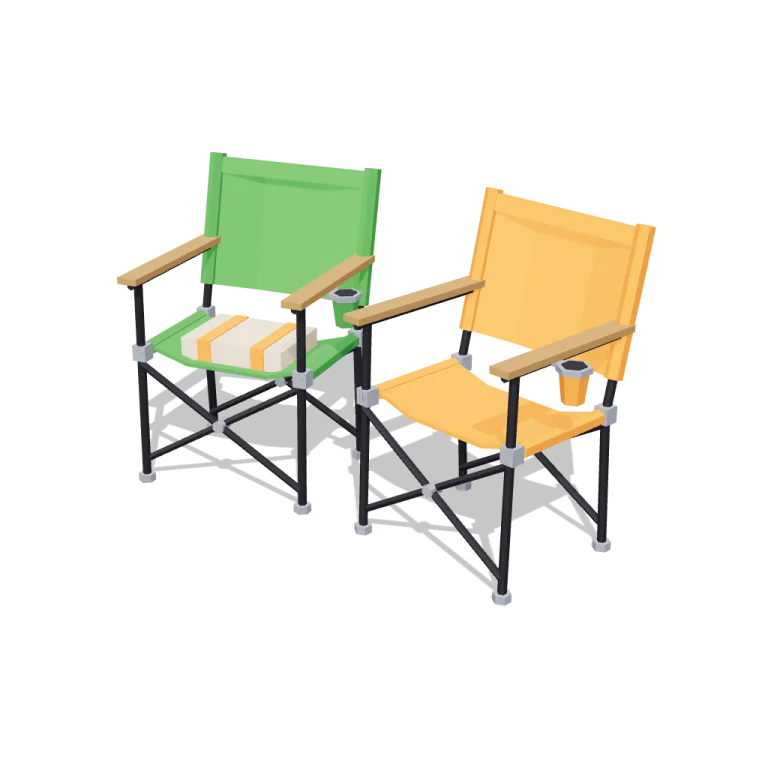 Folding chairs — free 3D model