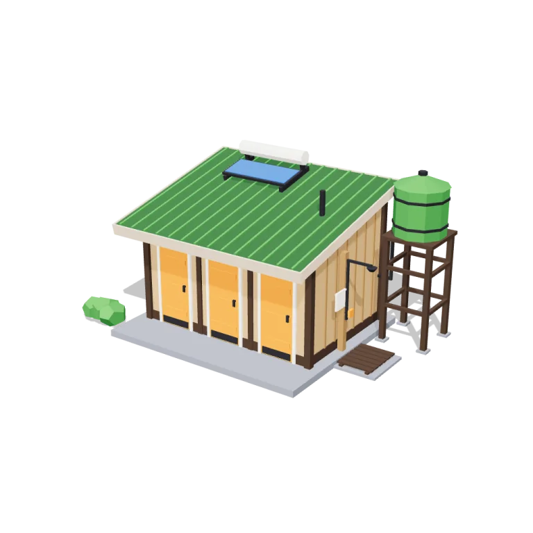 Shower block — free 3D model