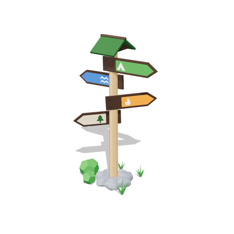 Signposts — free 3D model
