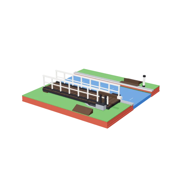 Swing bridge — free 3D model