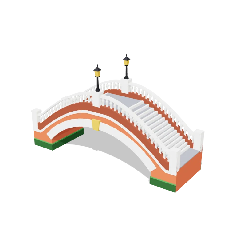 Arched bridges — free 3D model