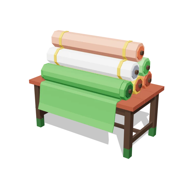 Fabric bolts — free 3D model