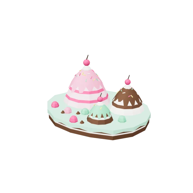 Cake hills — free 3D model