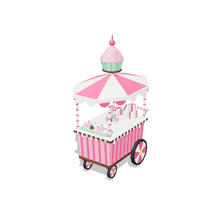 Cupcake cart — free 3D model