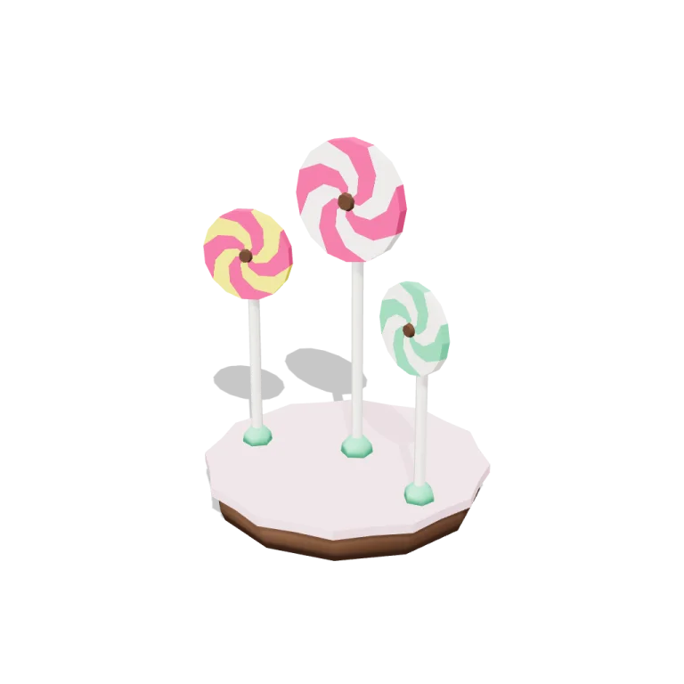 Spinning lollipops — free 3D model