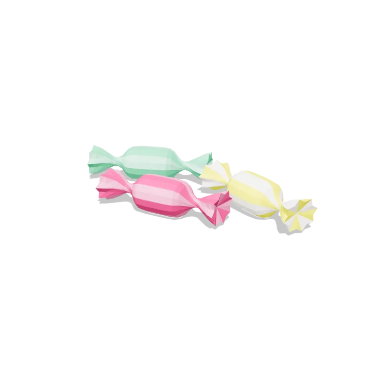 Wrapped sweets — free 3D model