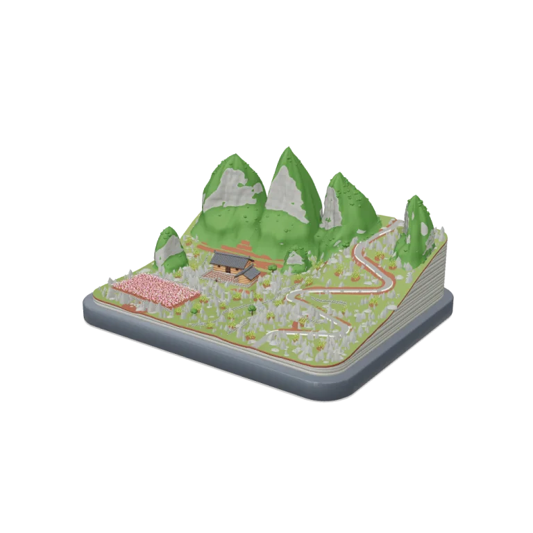 Cao nguyên đá Đồng Văn, Hà Giang — free 3D model