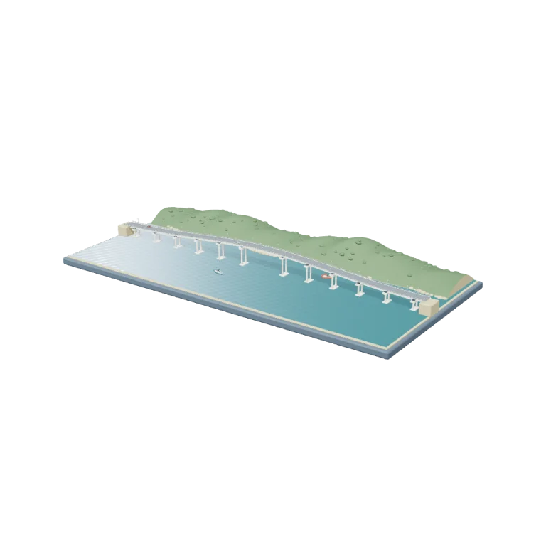 Cầu Thị Nại, Bình Định — free 3D model