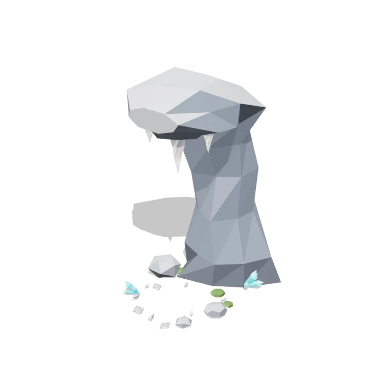 Falling stalactite — free 3D model