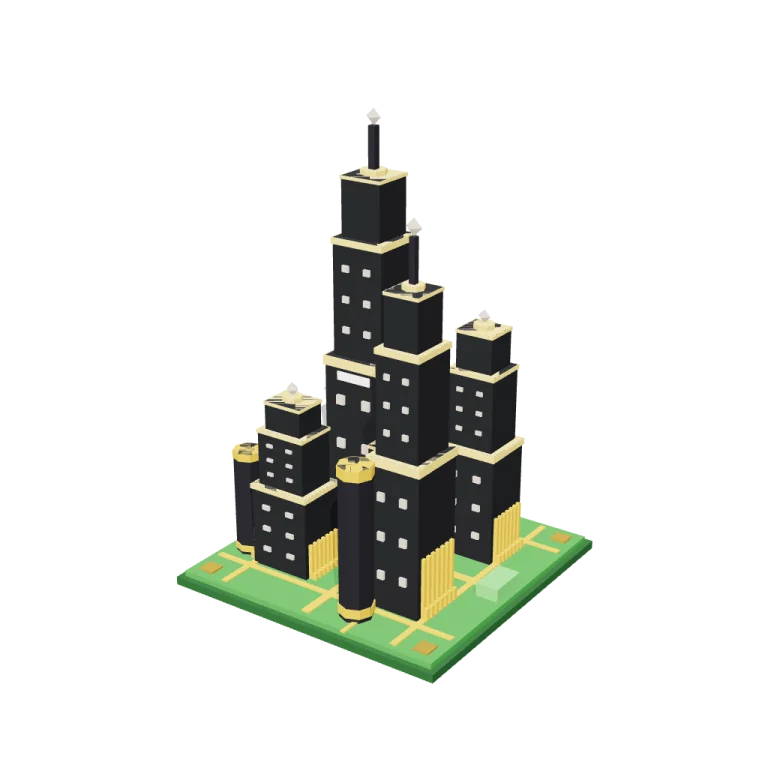 Chip towers — free 3D model