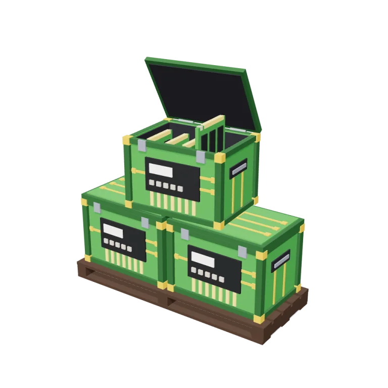 Data crates — free 3D model