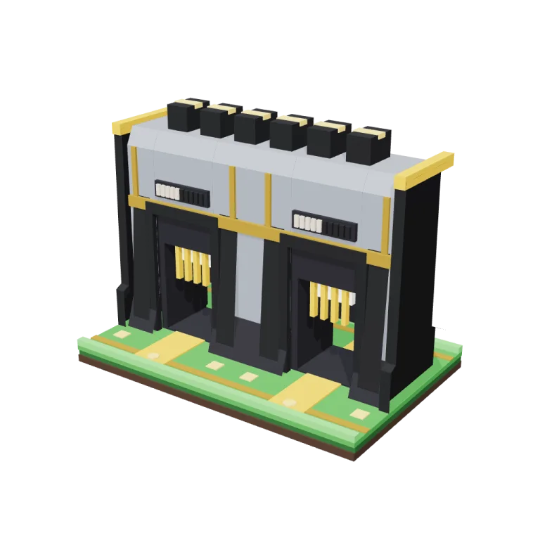 Port gates — free 3D model