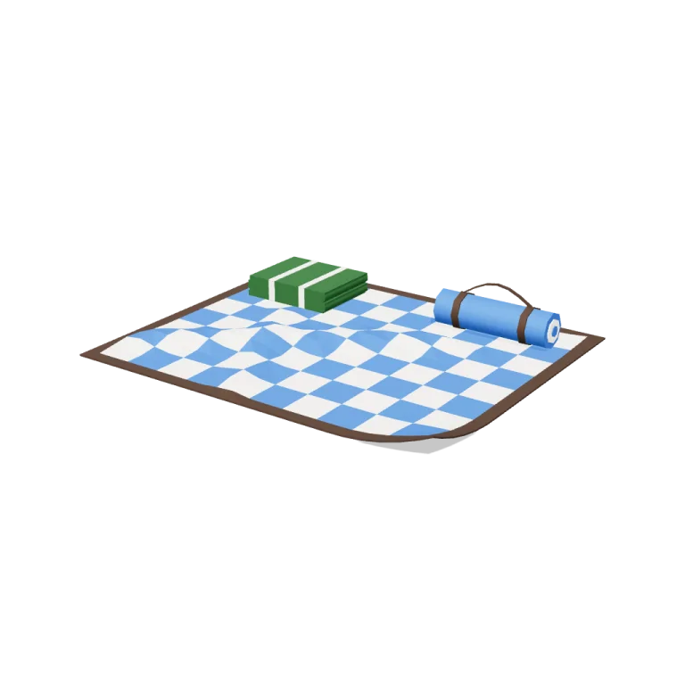 Picnic blankets — free 3D model