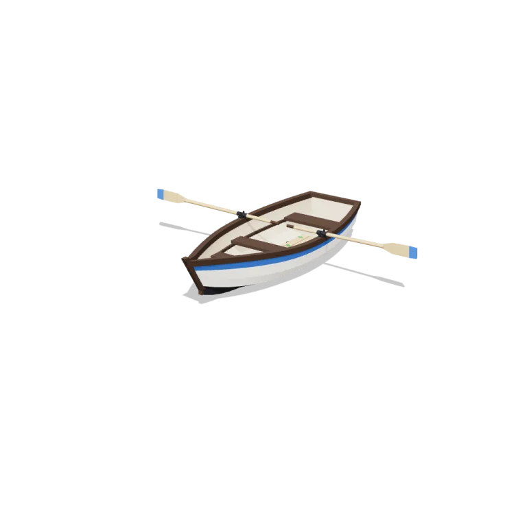 Rowing boat — free 3D model