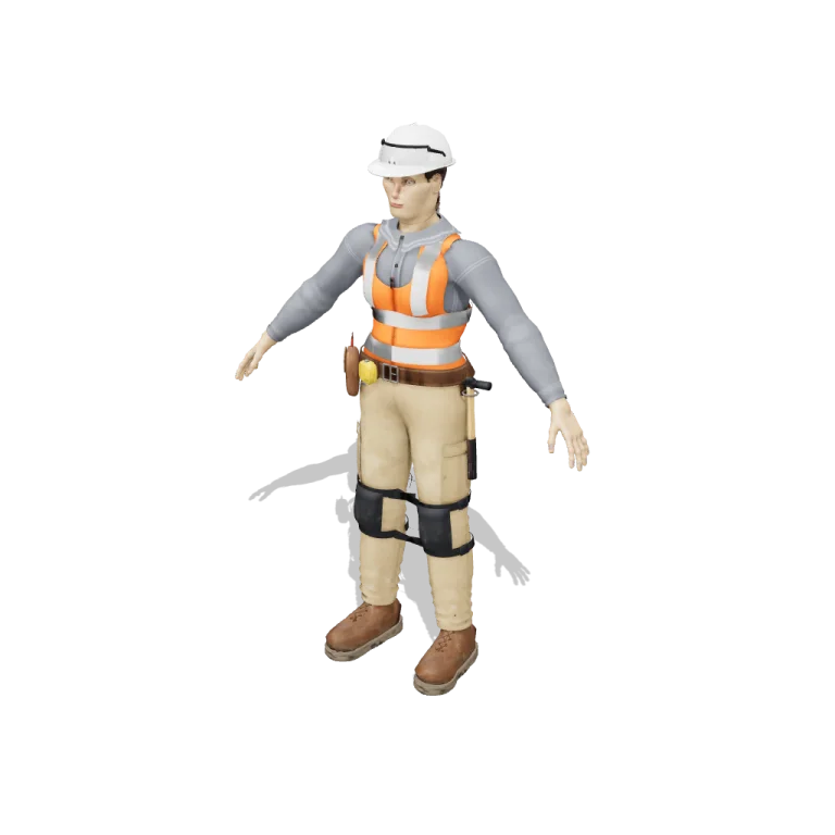 Construction Worker — free 3D model