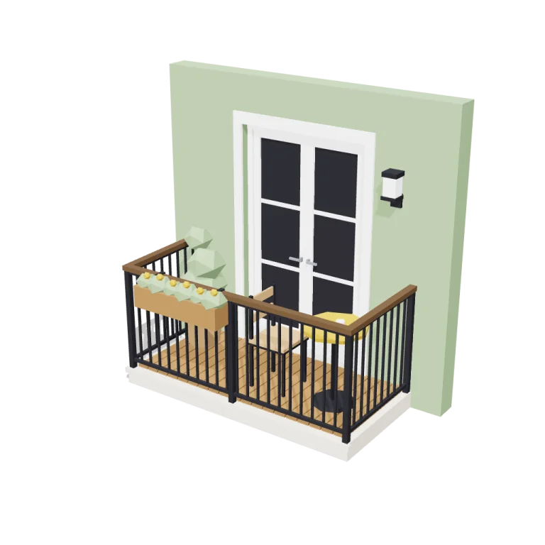 Balcony — free 3D model