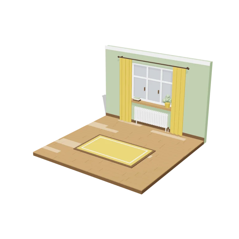 Floor and window modules — free 3D model