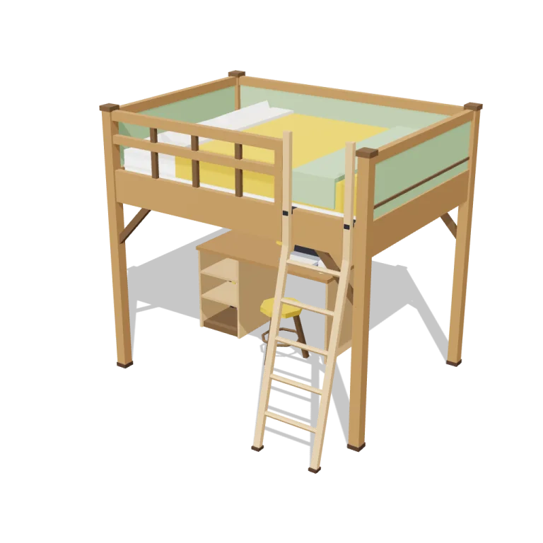 Loft bed platform — free 3D model