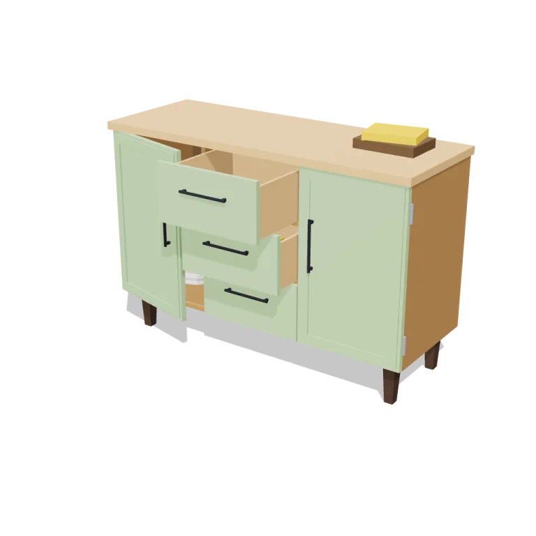 Opening doors and drawers — free 3D model