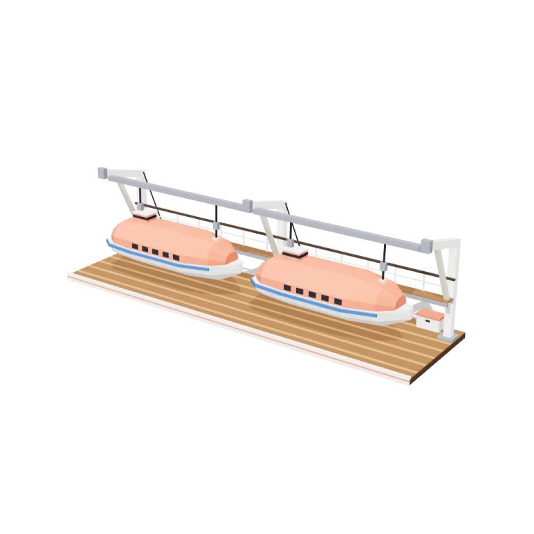 Lifeboat stations — free 3D model