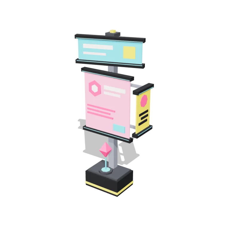 Holo adverts — free 3D model
