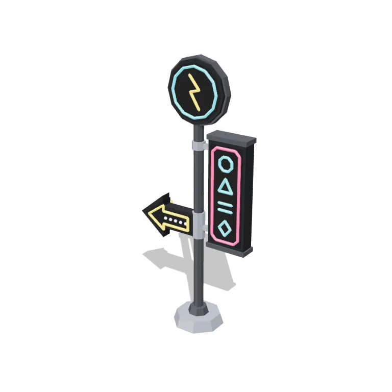 Neon signs — free 3D model
