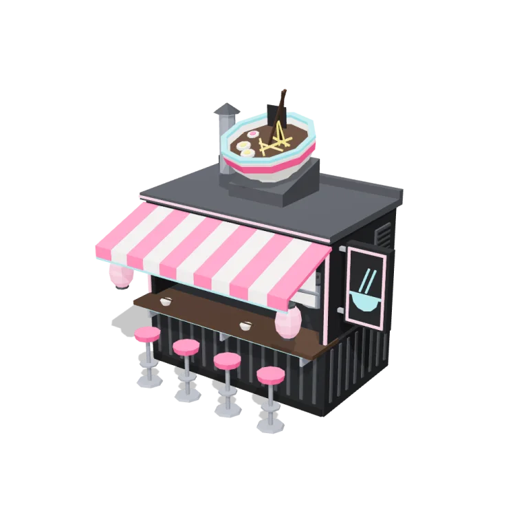 Noodle bar — free 3D model