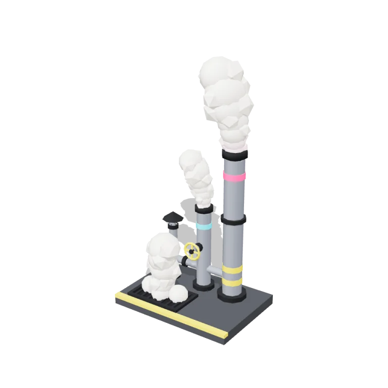 Steam vents — free 3D model