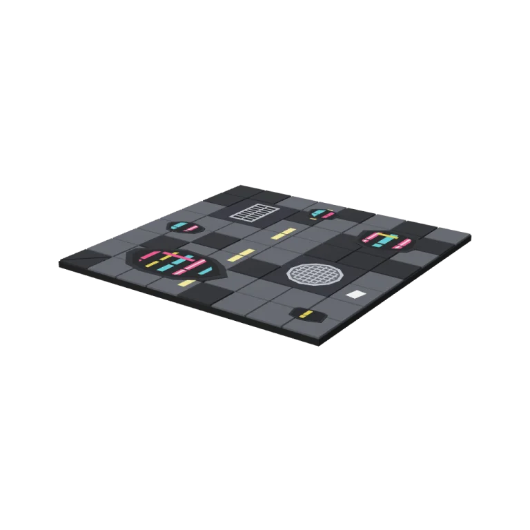 Wet street tiles — free 3D model