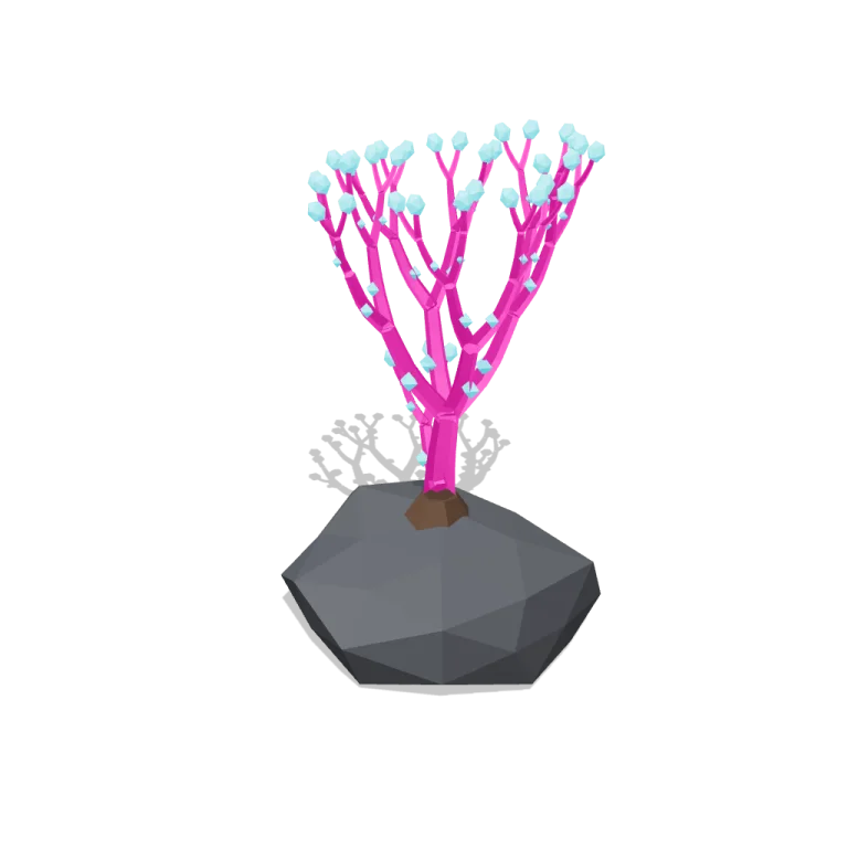 Glowing coral — free 3D model