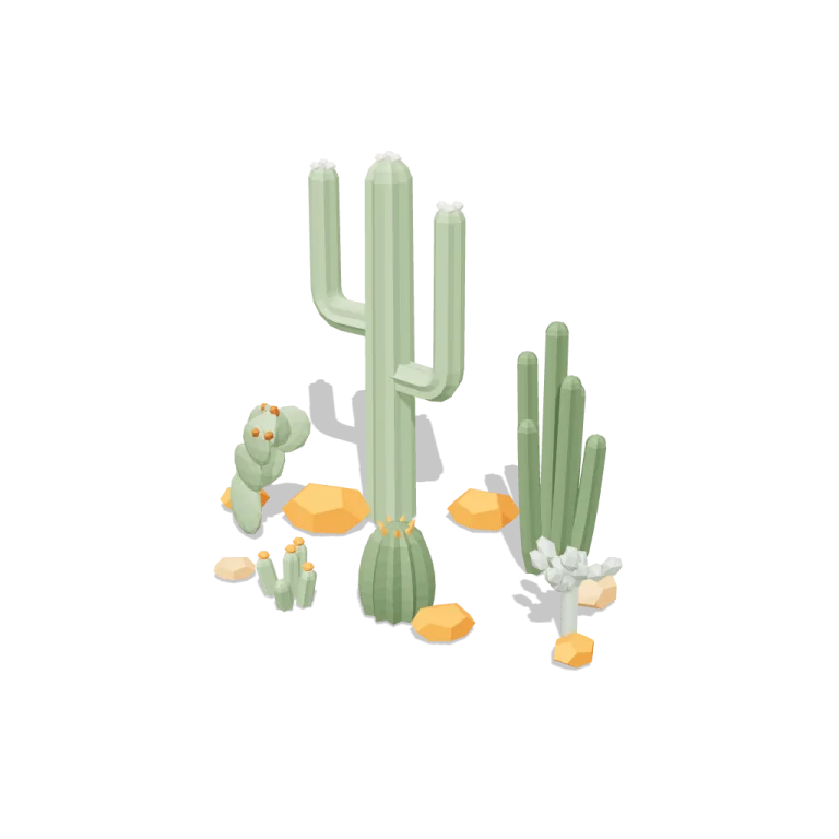 Cacti — free 3D model