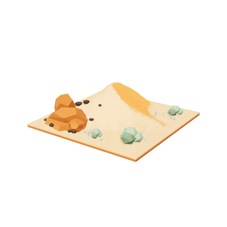 Dune tiles — free 3D model