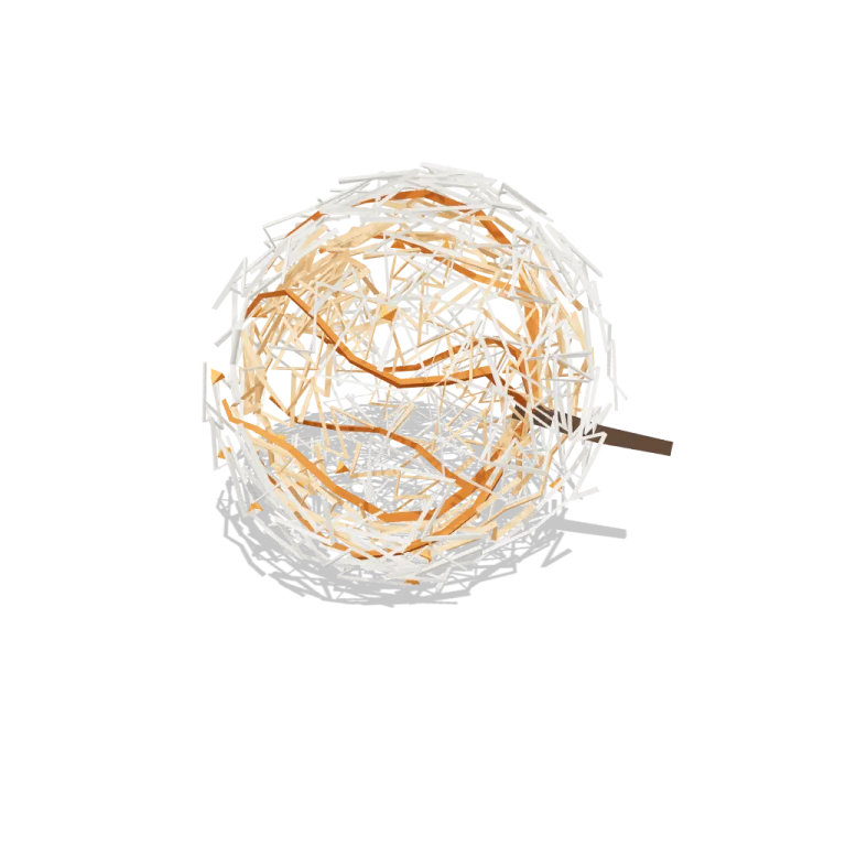 Rolling tumbleweed — free 3D model