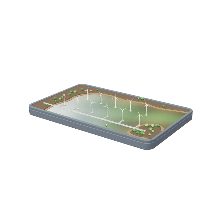 Cánh đồng điện gió Bạc Liêu — free 3D model