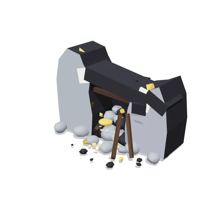 Collapsed entrance — free 3D model