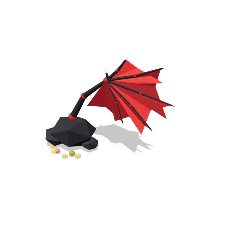 Dragon wing flap — free 3D model