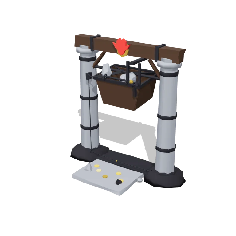 Falling rock trap — free 3D model