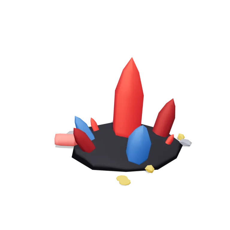Gem clusters — free 3D model