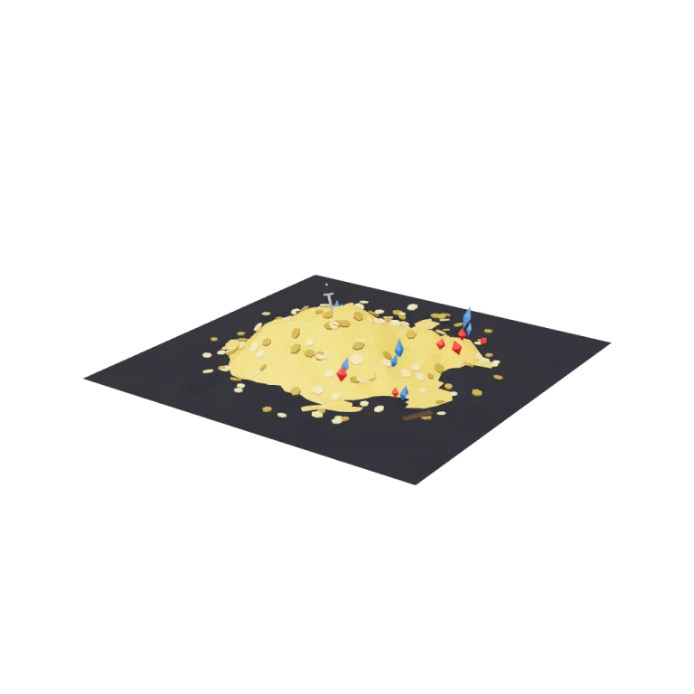 Treasure mound tiles — free 3D model