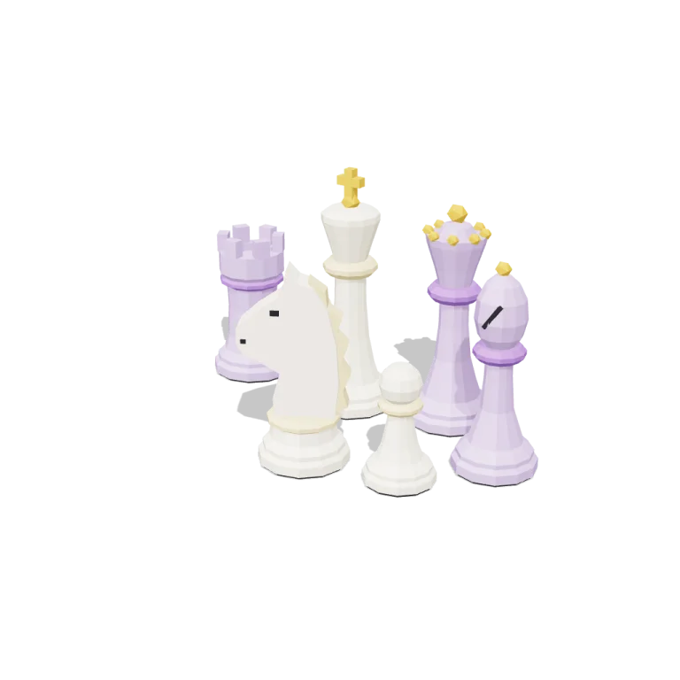 Chess pieces — free 3D model
