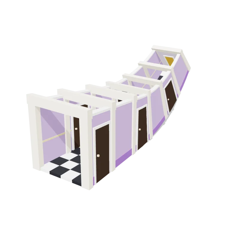 Endless hallway — free 3D model