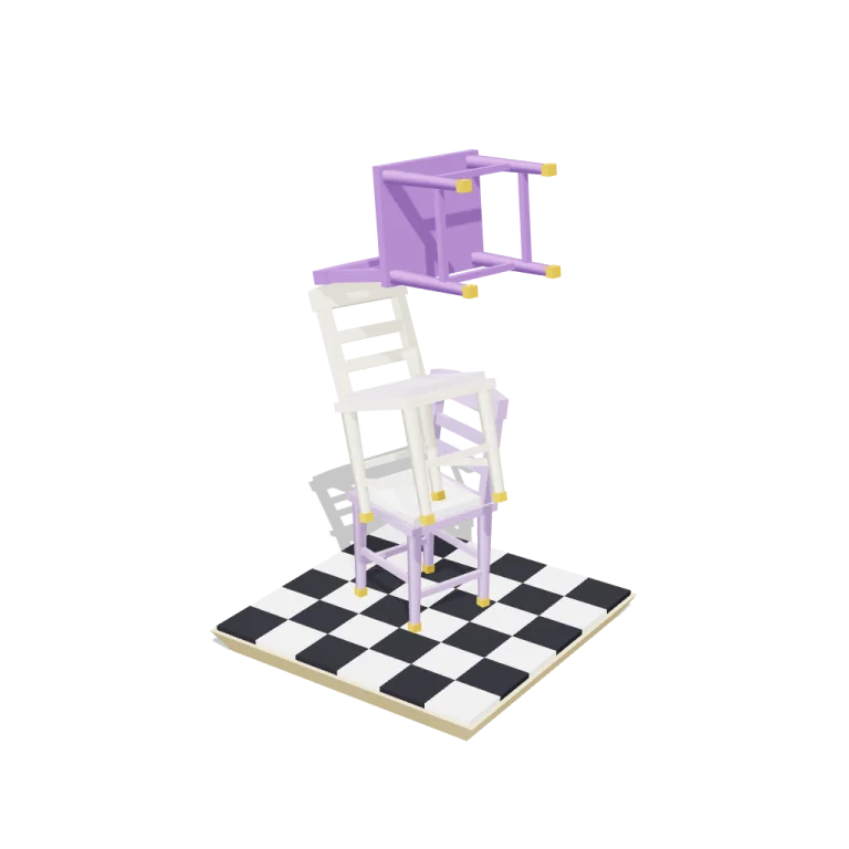 Floating chairs — free 3D model