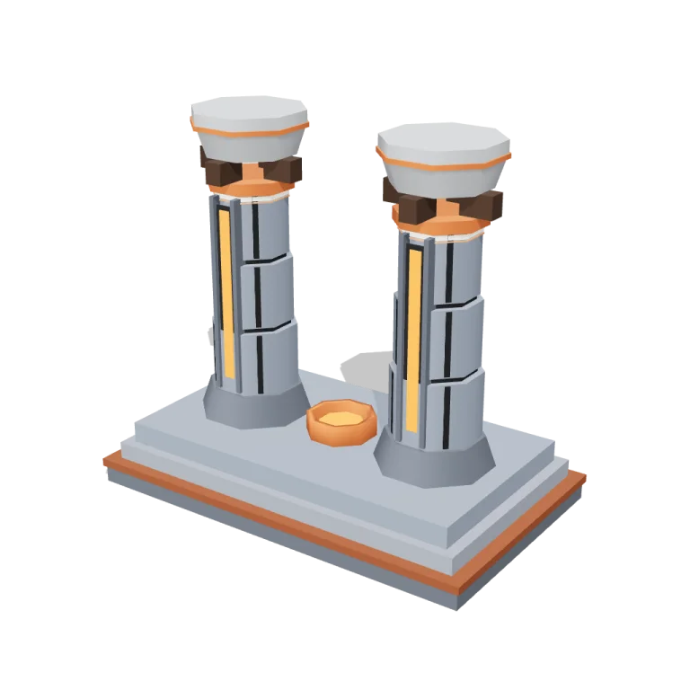 Carved pillars — free 3D model